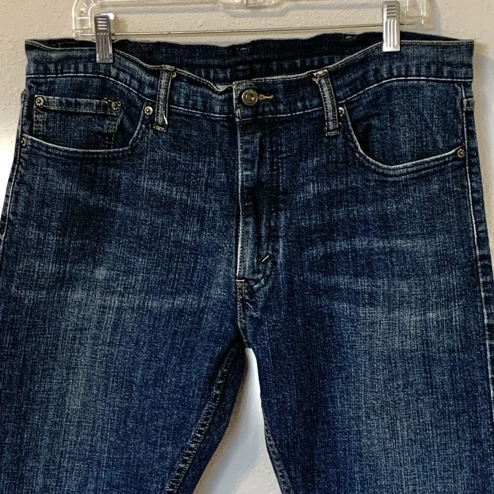 Levi's 514 Jeans Men's Straight Fit Blue Dark Wash Denim 38x30